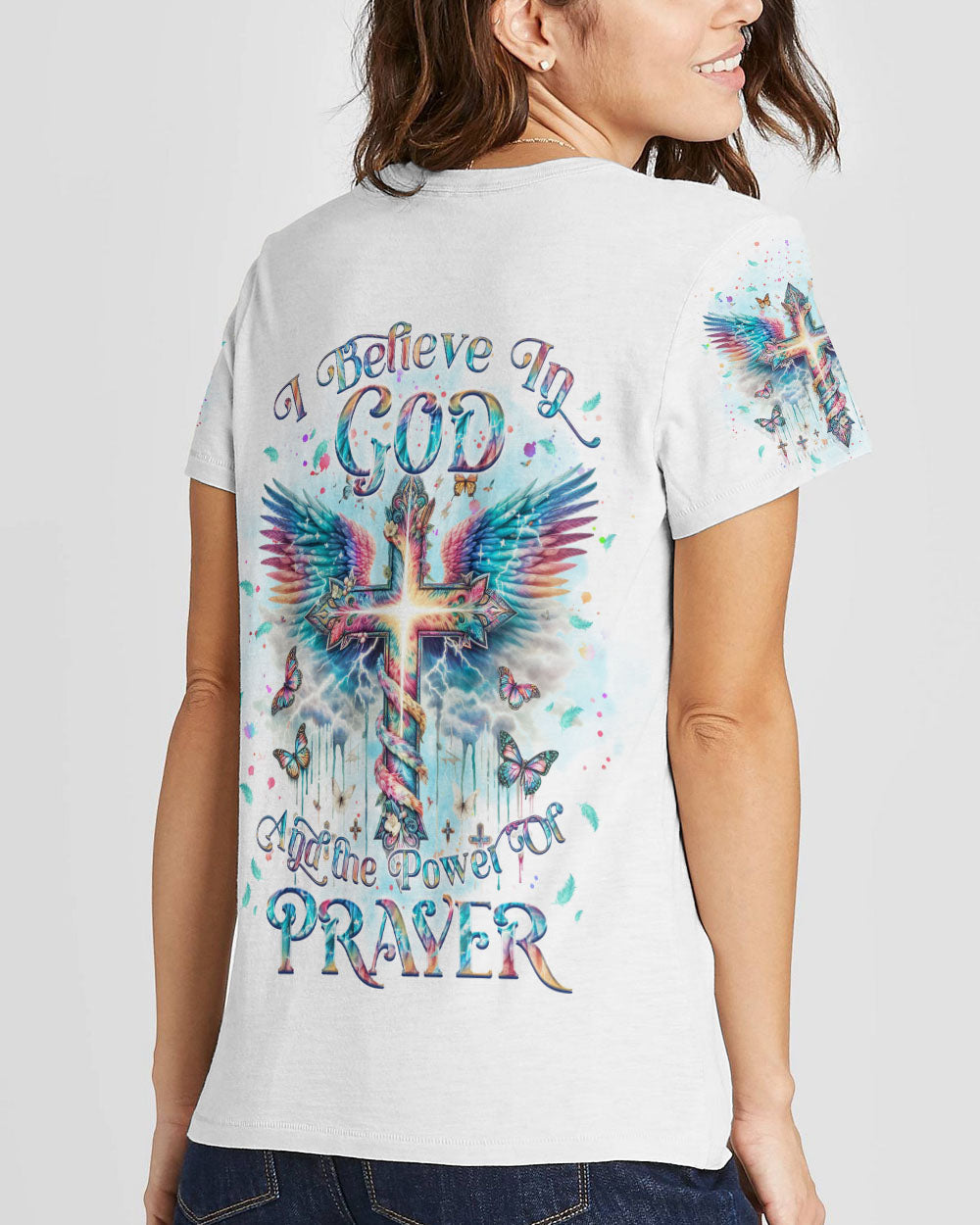 I Believe In God Women's All Over Print Shirt - Yhkd1412232