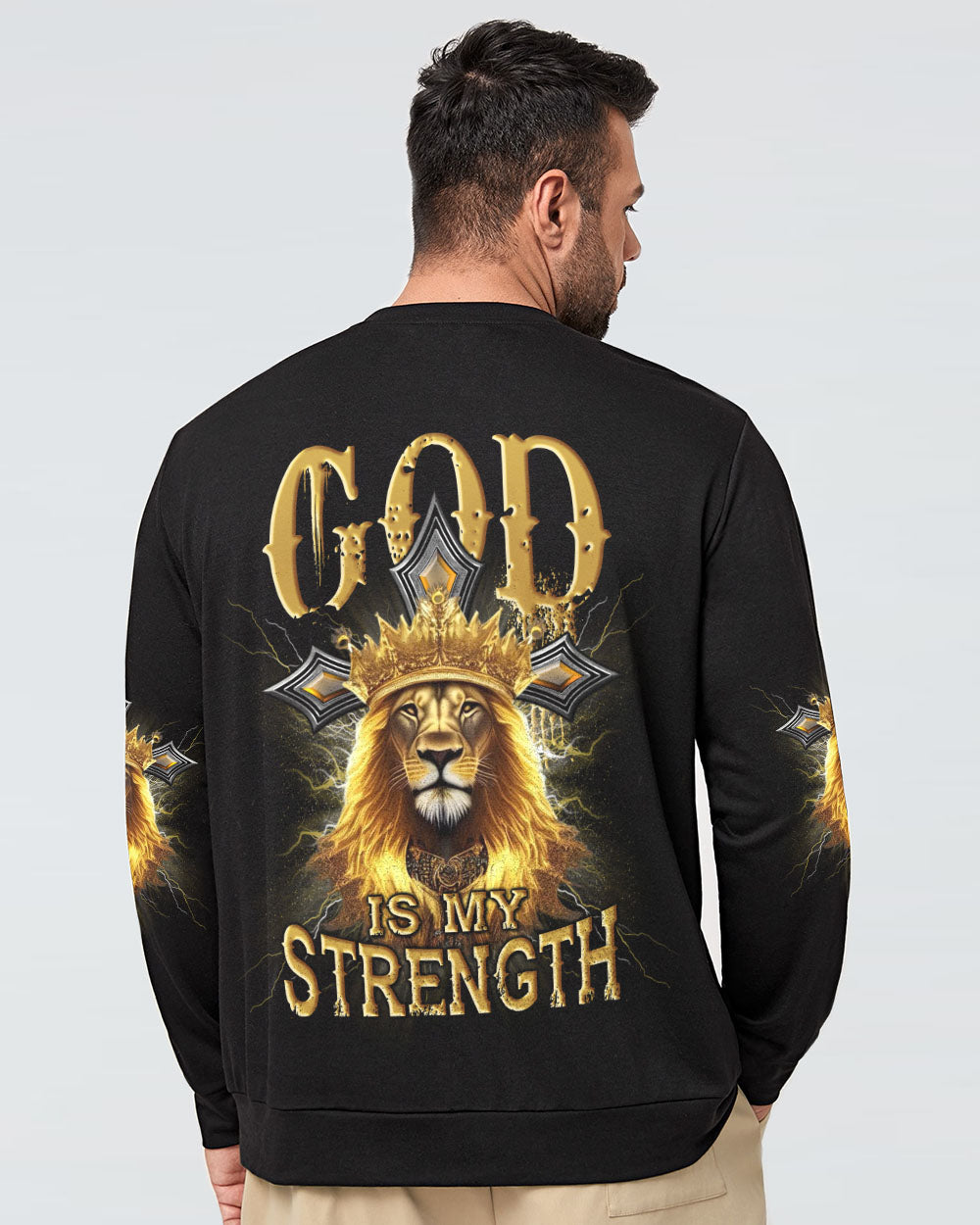 God Is My Strength Men's All Over Print Shirt - Yhlh2209234