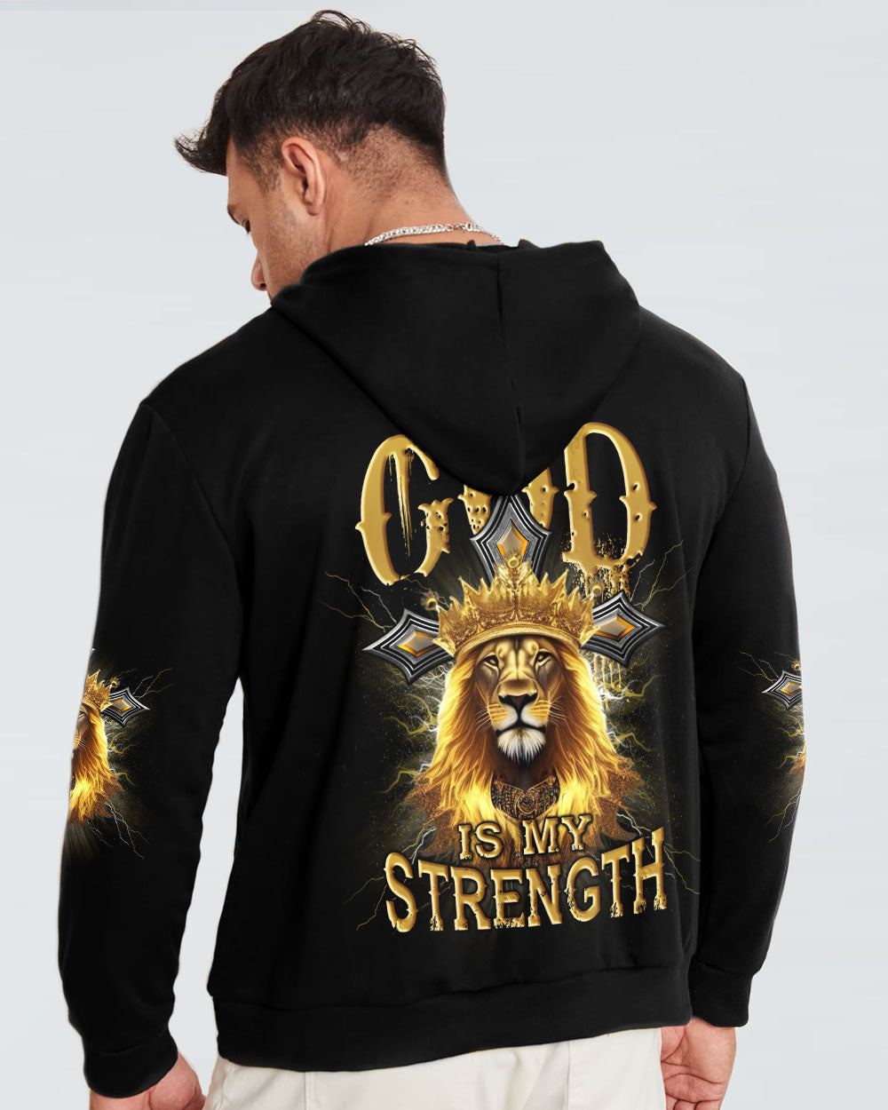 God Is My Strength Men's All Over Print Shirt - Yhlh2209234