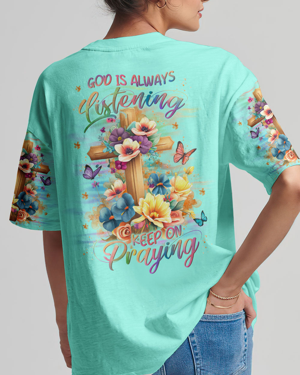 God Is Always Listening Women's All Over Print Shirt - Yhln0709232