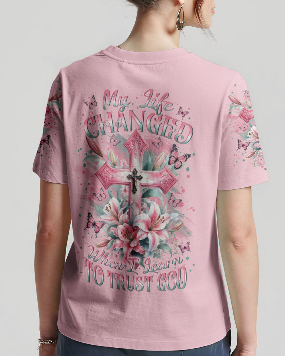 My Life Changed When I Learned To Trust God Women's All Over Print Shirt - Yhln1801243