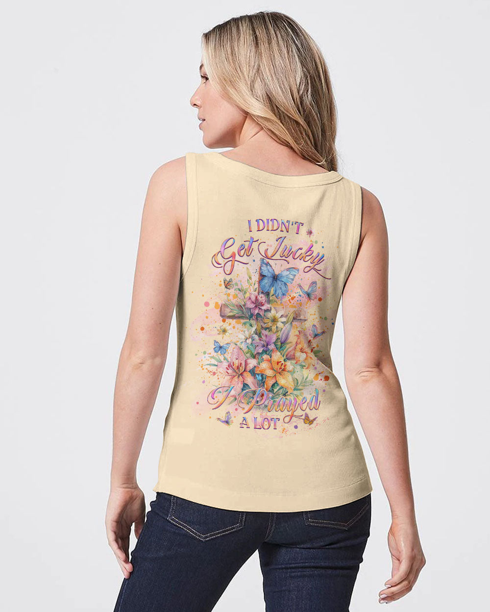 I Didn't Get Lucky I Prayed A Lot Women's All Over Print Shirt - Yhlt2902244