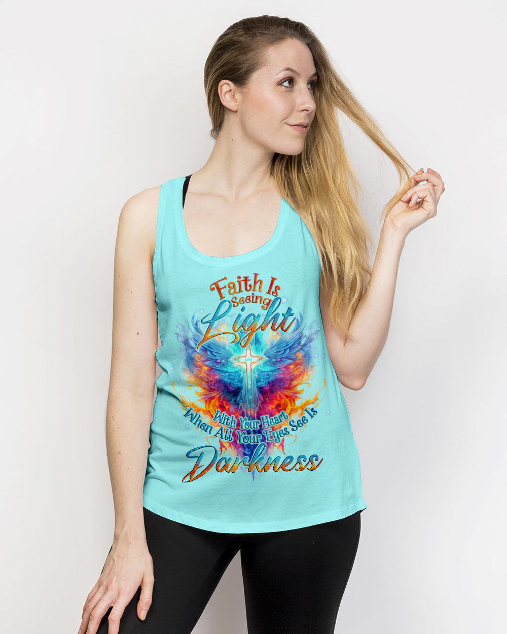 Faith Is Seeing Light Wings Women's All Over Print Shirt - Tlno2308234