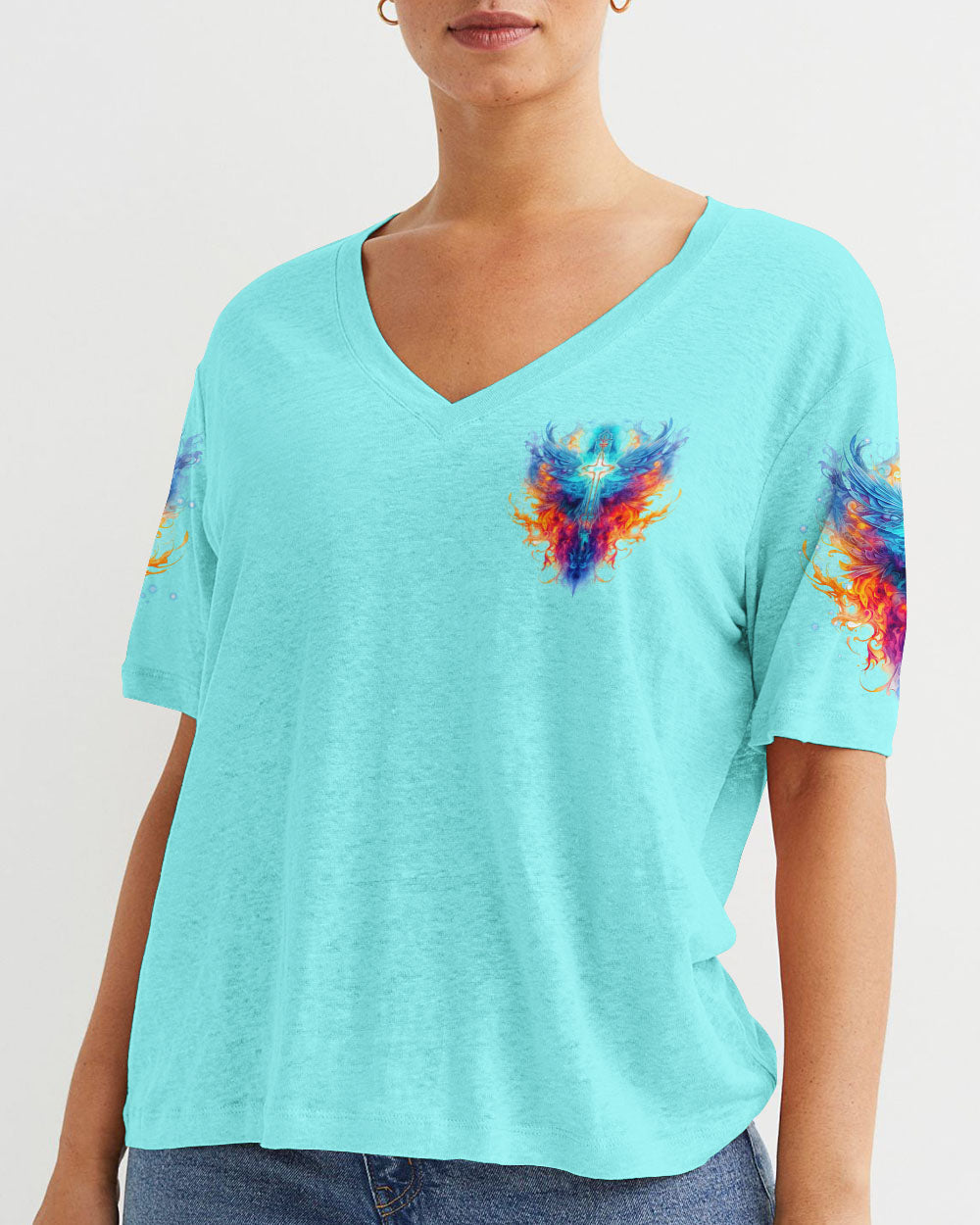 Faith Is Seeing Light Wings Women's All Over Print Shirt - Tlno2308234