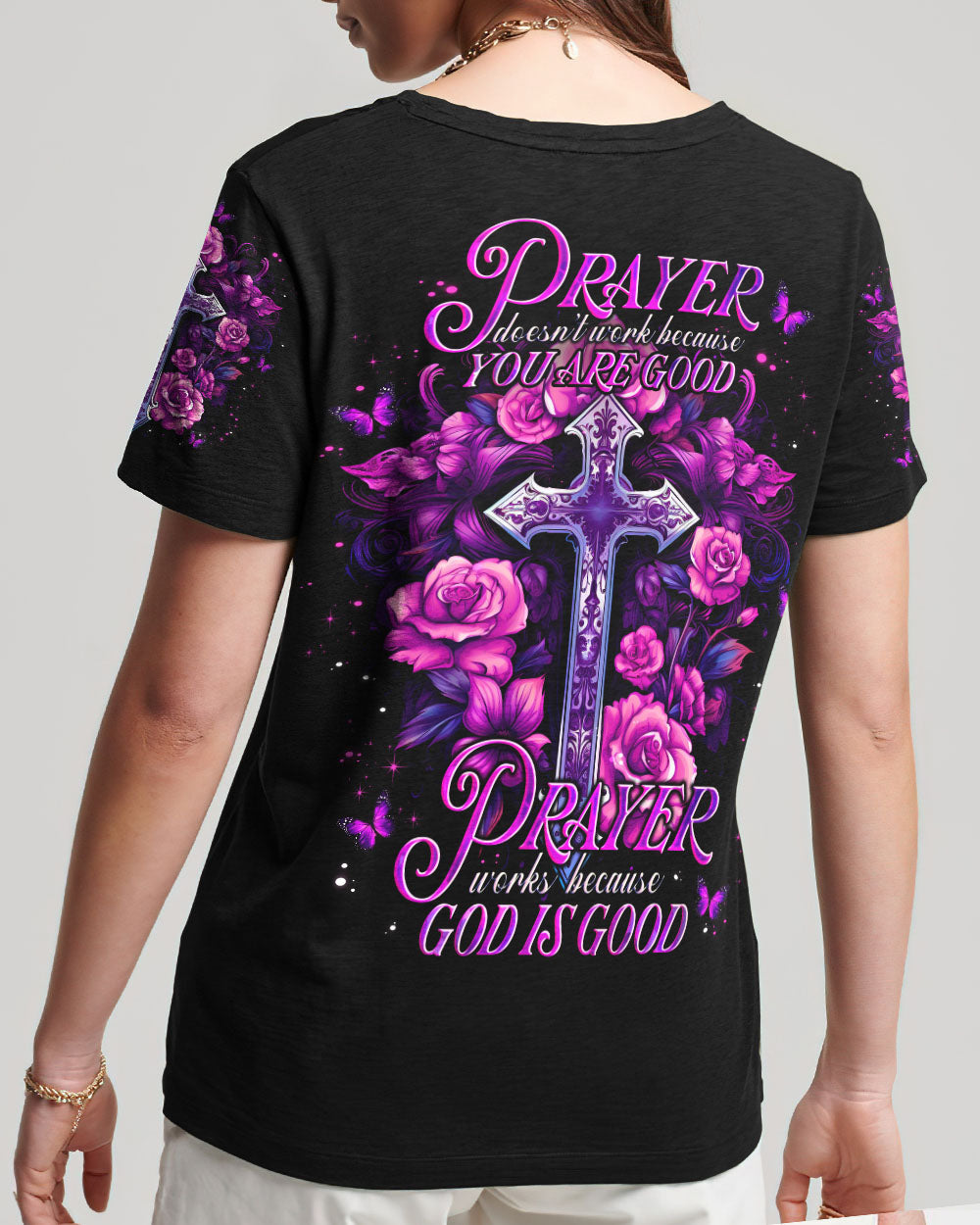 God Is Good Women's All Over Print Shirt - Tlno0408231