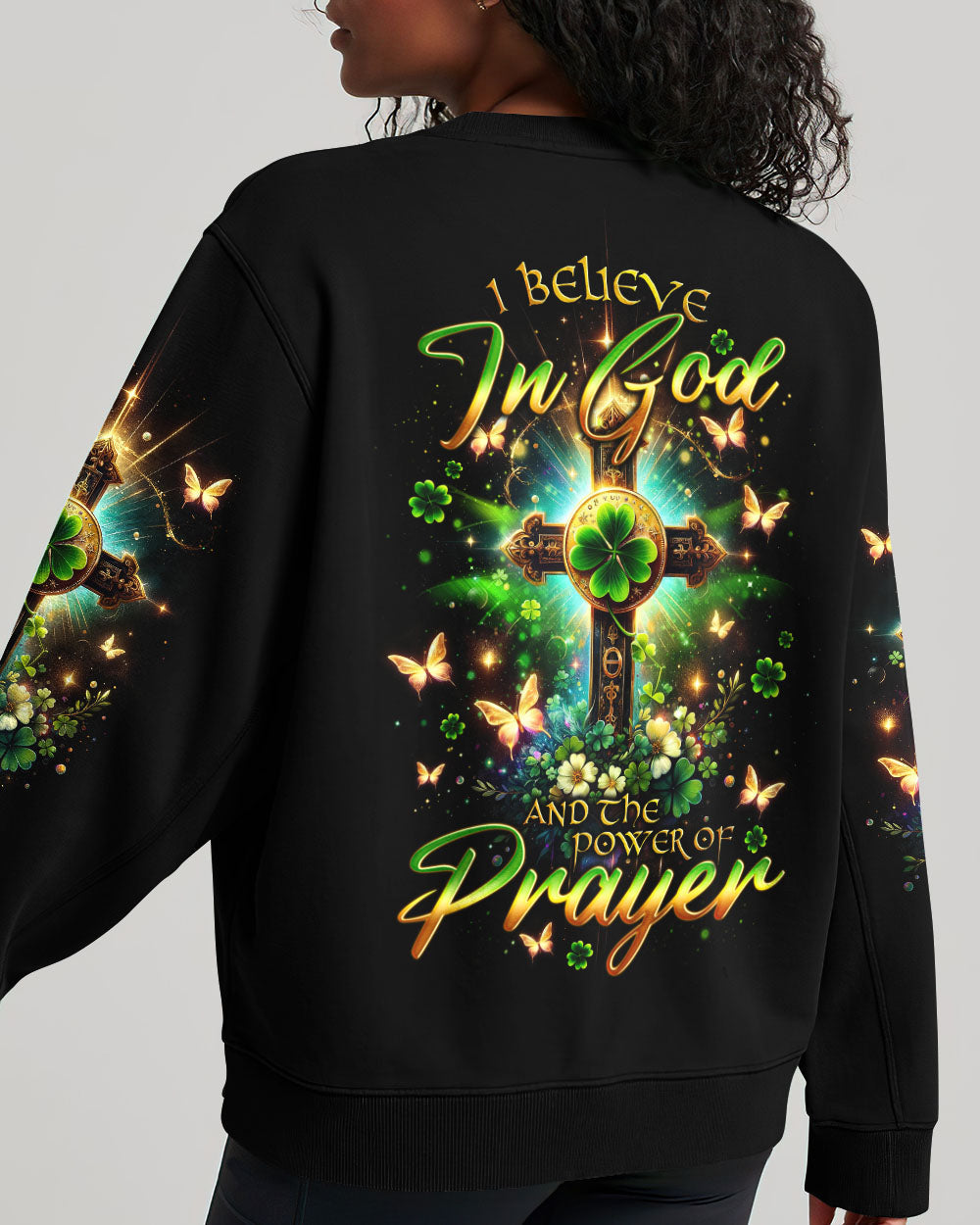 I Believe In God Patrick's Day Women's All Over Print Shirt - Tlno0501242