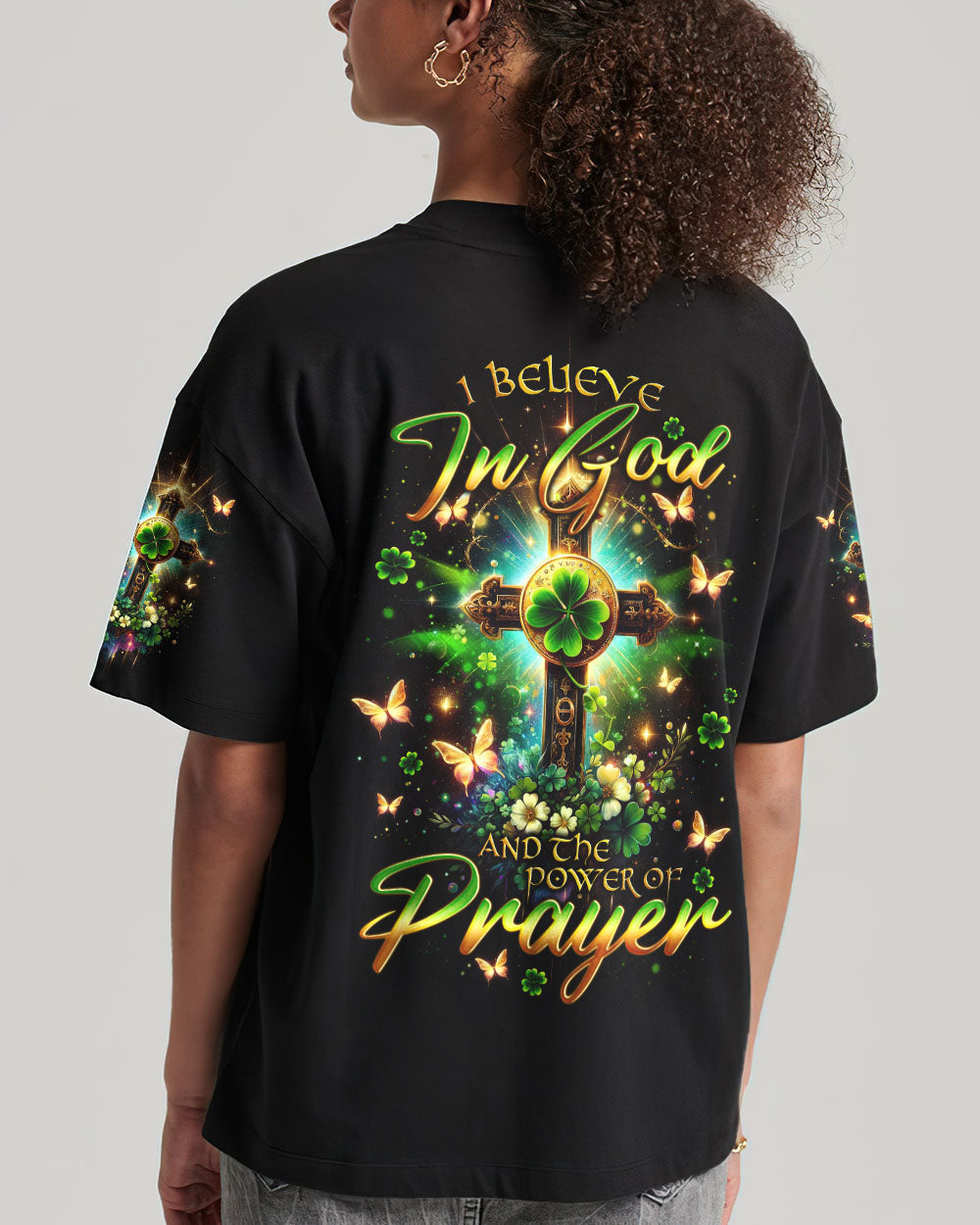 I Believe In God Patrick's Day Women's All Over Print Shirt - Tlno0501242