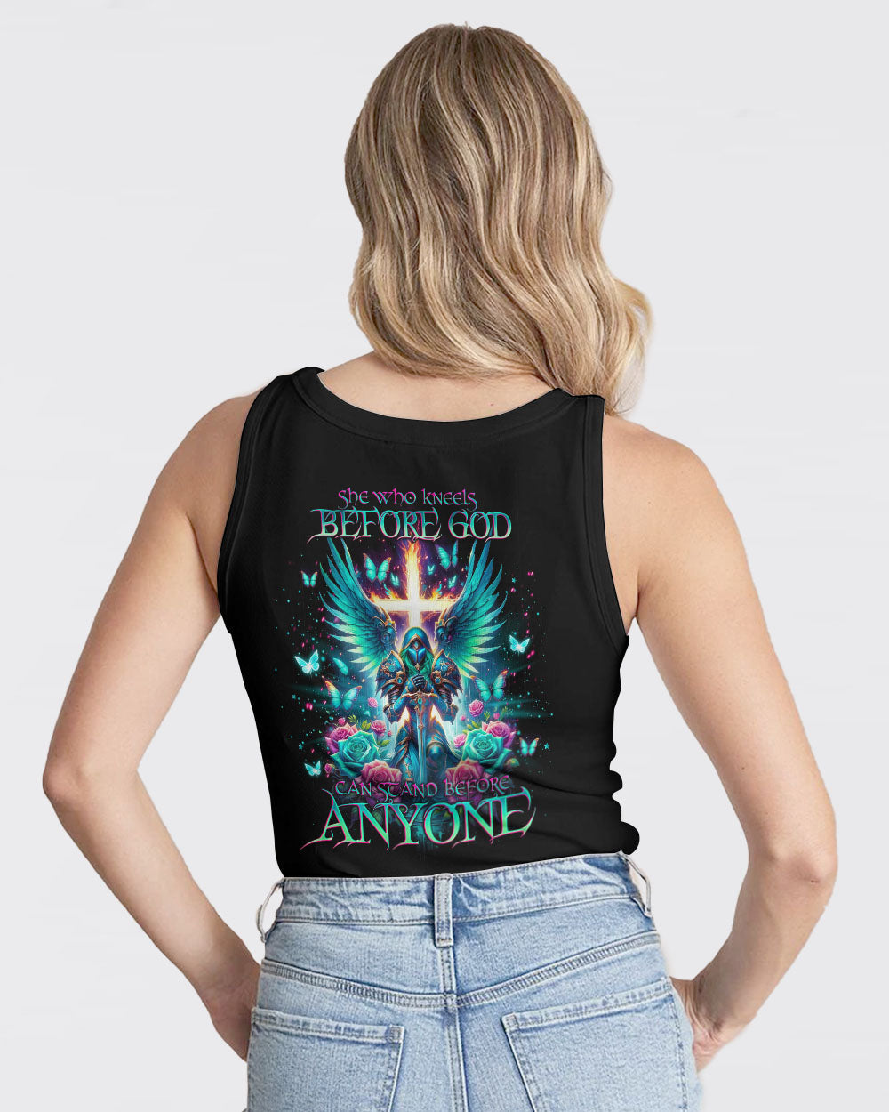 She Who Kneels Before God Warrior Women's All Over Print Shirt - Tlno0503243