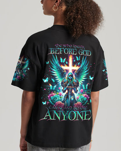 She Who Kneels Before God Warrior Women's All Over Print Shirt - Tlno0503243