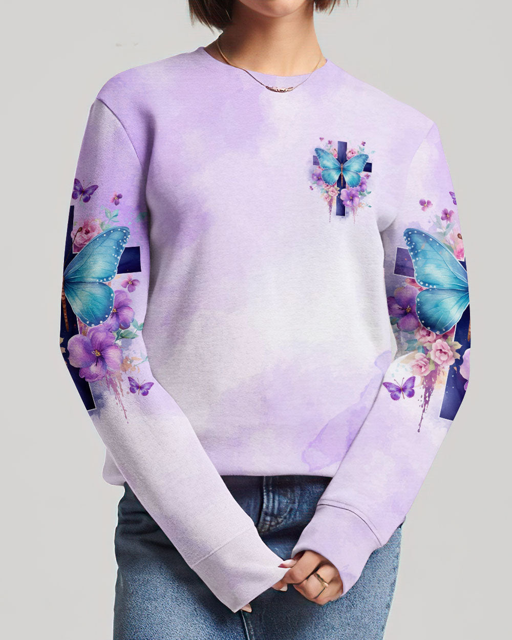 When Butterflies Appear Angels Are Near Women's All Over Print Shirt - Tlno1010232