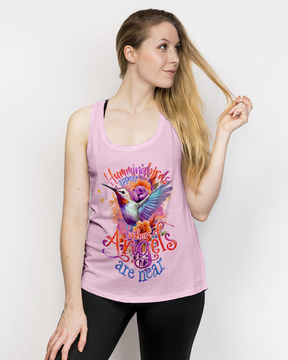 When Hummingbirds Appear Angels Are Near Women's All Over Print Shirt - Tlno1208234