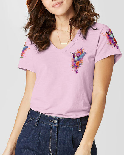 When Hummingbirds Appear Angels Are Near Women's All Over Print Shirt - Tlno1208234