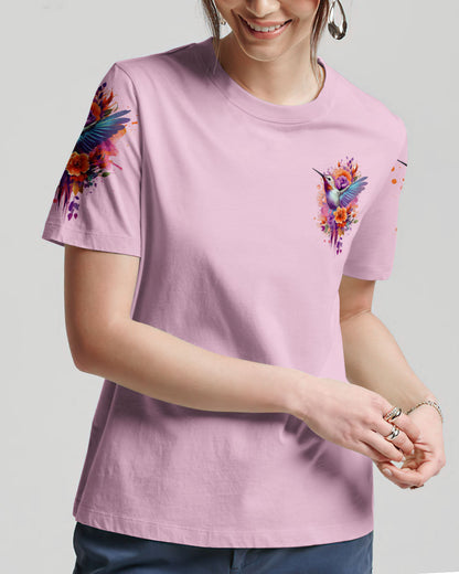 When Hummingbirds Appear Angels Are Near Women's All Over Print Shirt - Tlno1208234