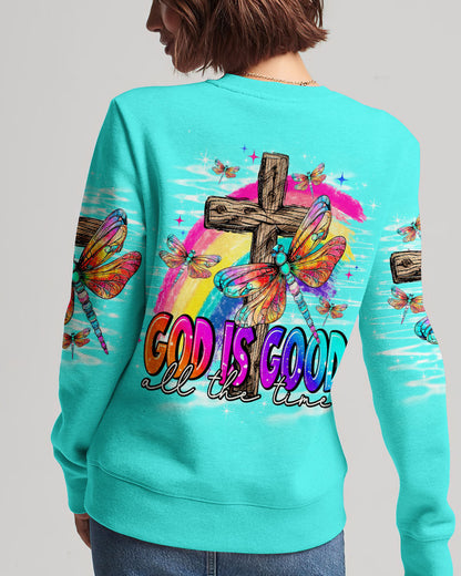 God Is Good Dragonfly Women's All Over Print Shirt - Tlno1409234