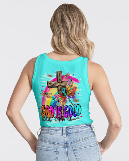 God Is Good Dragonfly Women's All Over Print Shirt - Tlno1409234