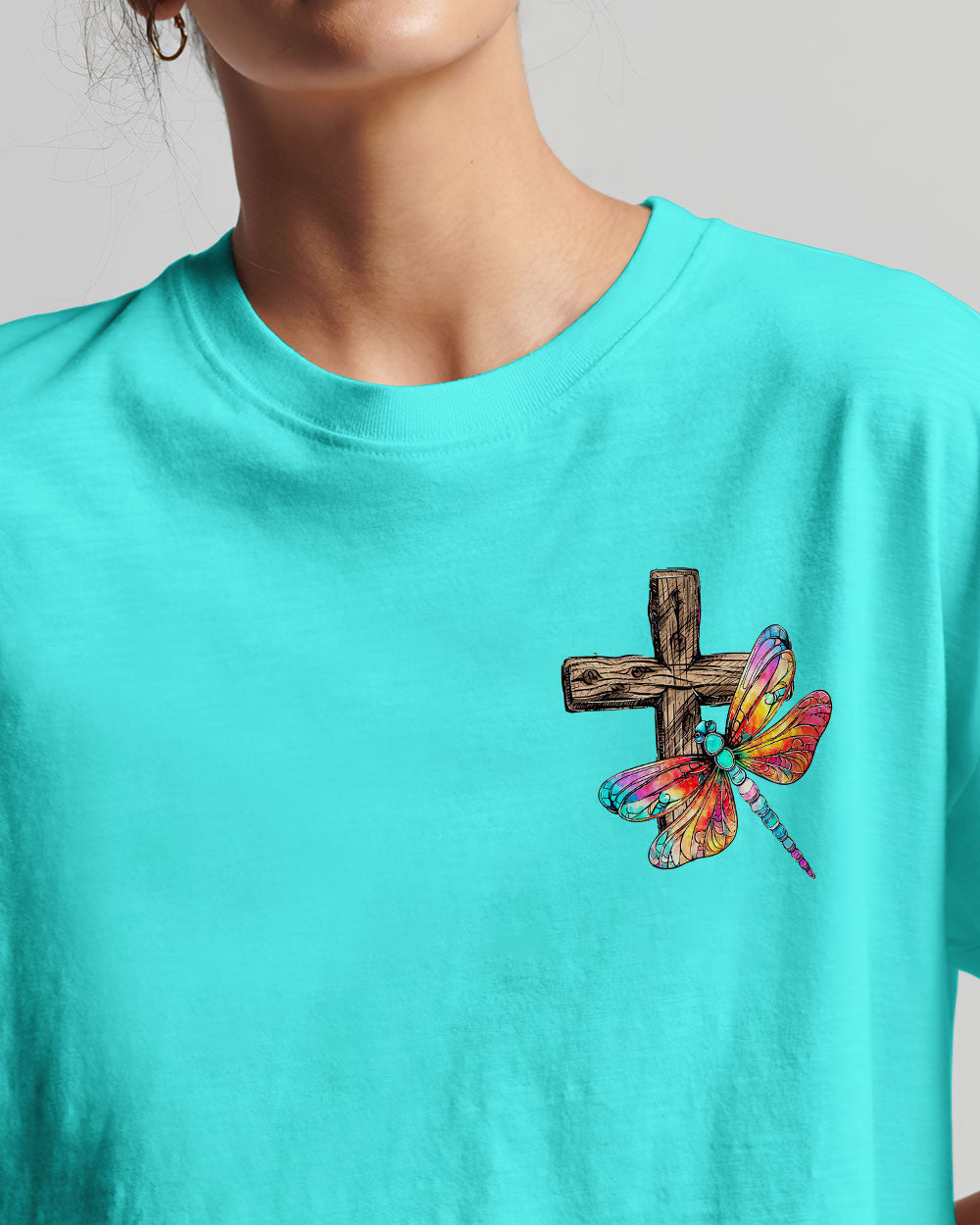 God Is Good Dragonfly Women's All Over Print Shirt - Tlno1409234