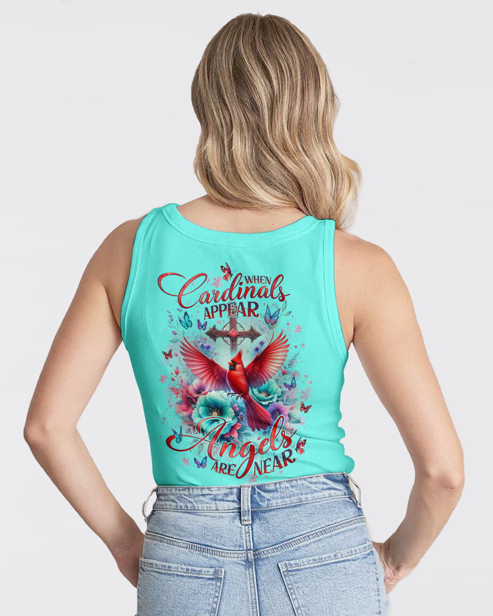 When Cardinals Appear Angels Are Near Women's All Over Print Shirt - Tlno1912234