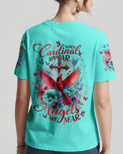 When Cardinals Appear Angels Are Near Women's All Over Print Shirt - Tlno1912234