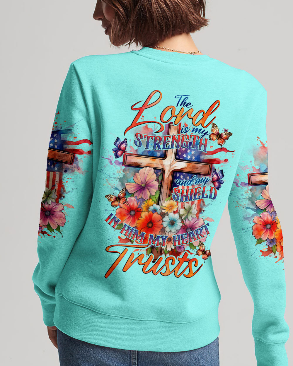 The Lord Is My Strength Women's All Over Print Shirt - Tlno2508234