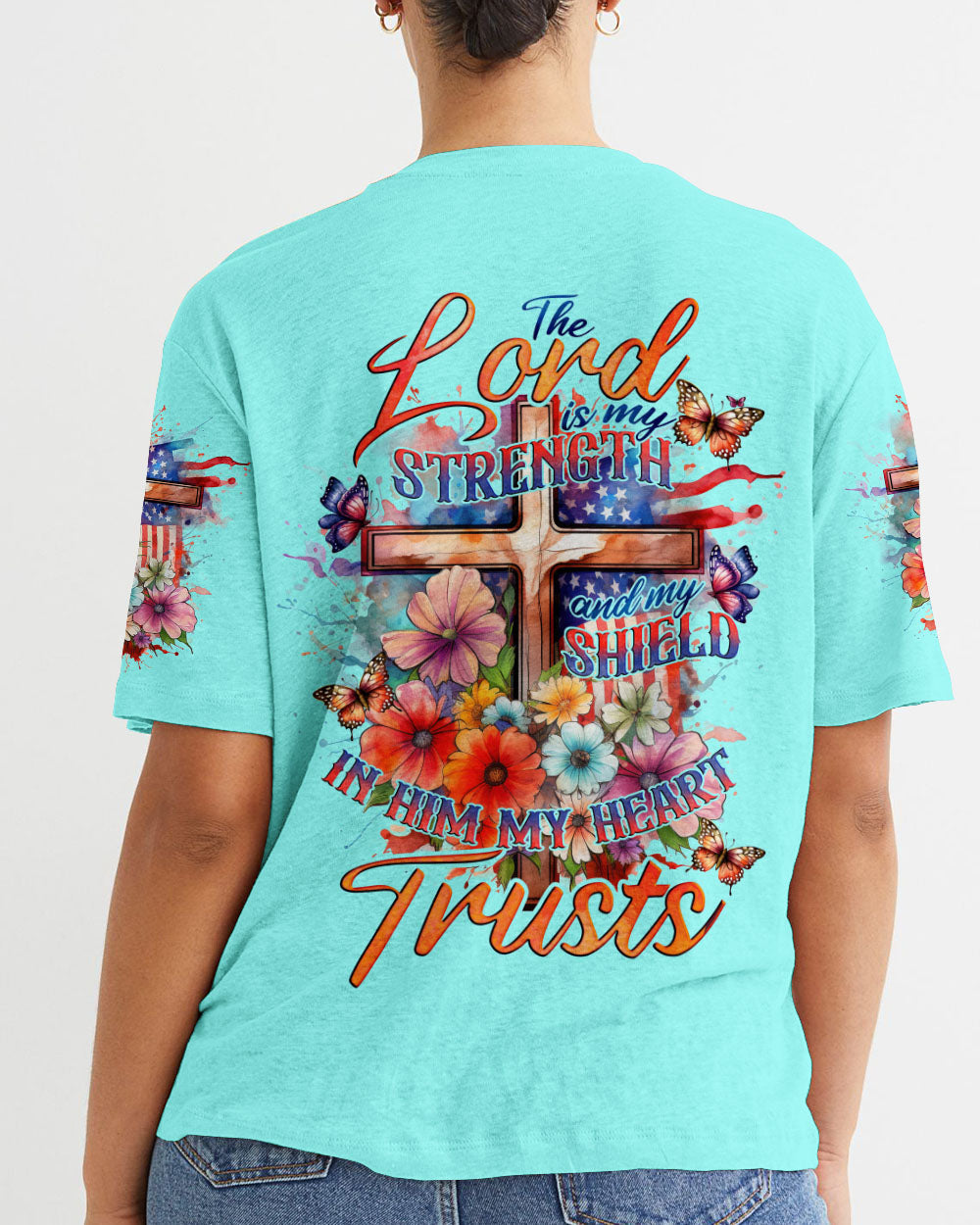 The Lord Is My Strength Women's All Over Print Shirt - Tlno2508234