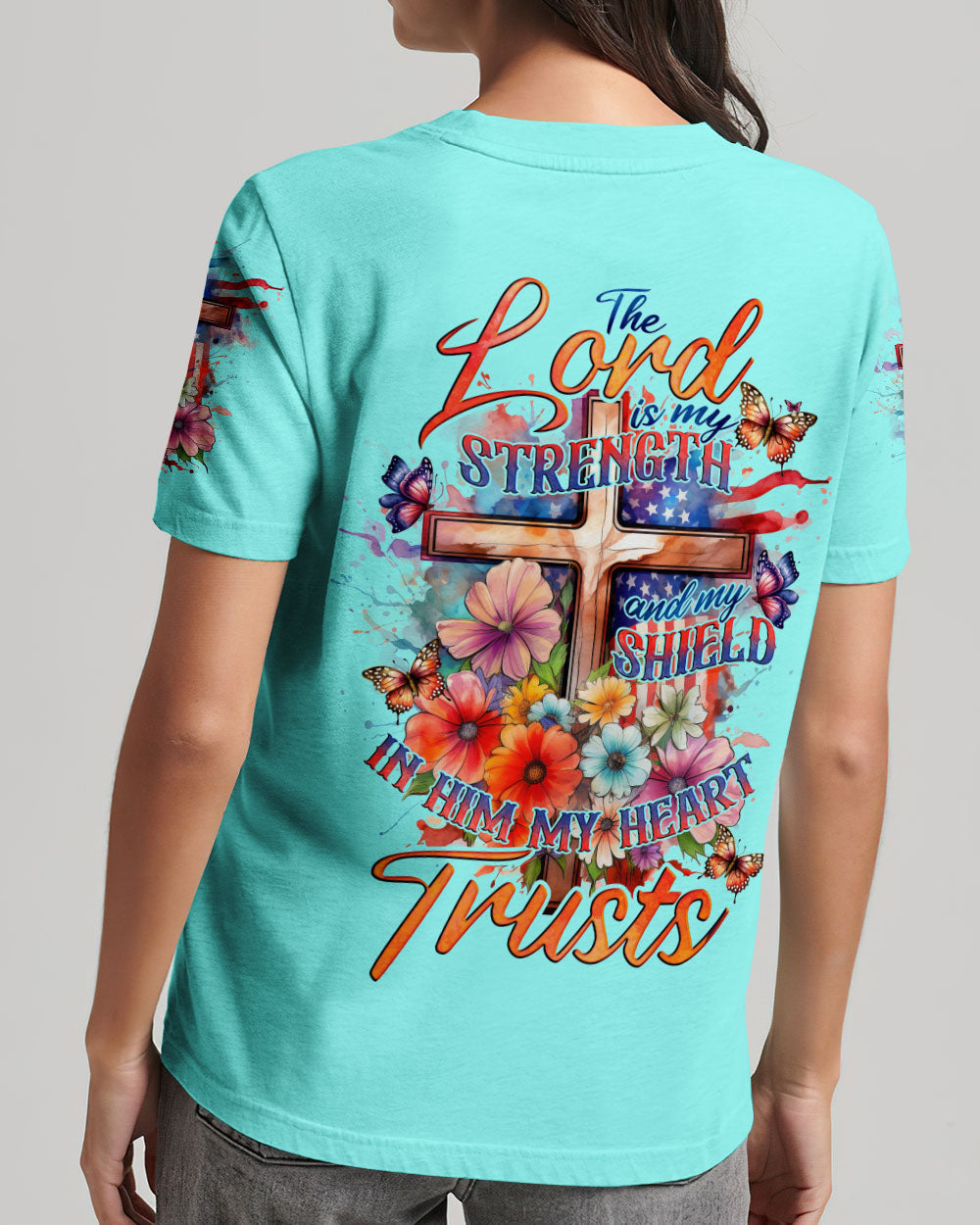 The Lord Is My Strength Women's All Over Print Shirt - Tlno2508234