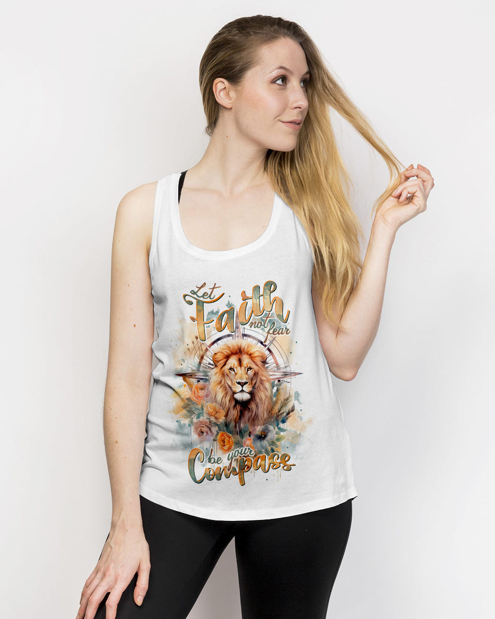 Let Faith Be Your Compass Lion Women's All Over Print Shirt - Tlnt0510233