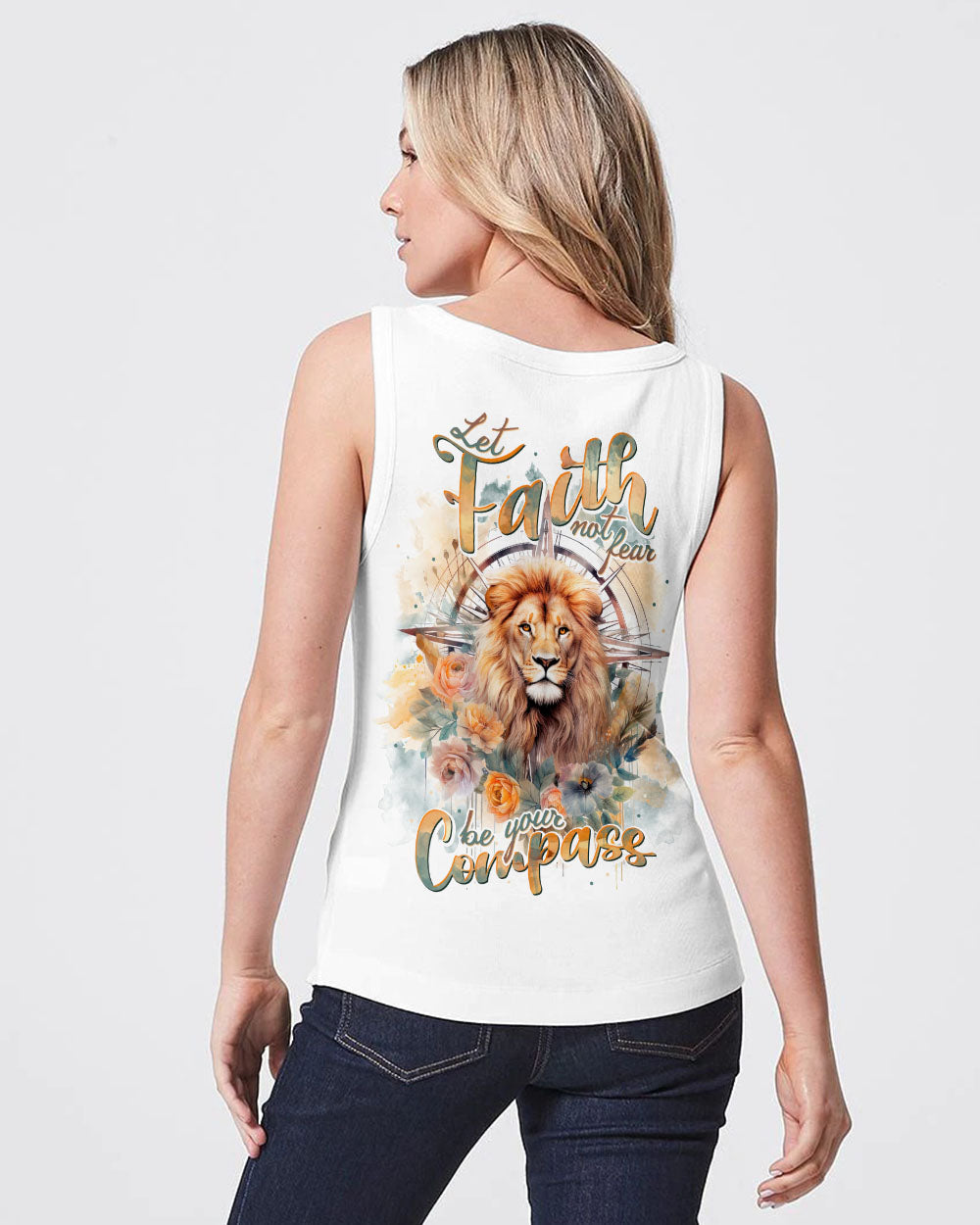 Let Faith Be Your Compass Lion Women's All Over Print Shirt - Tlnt0510233