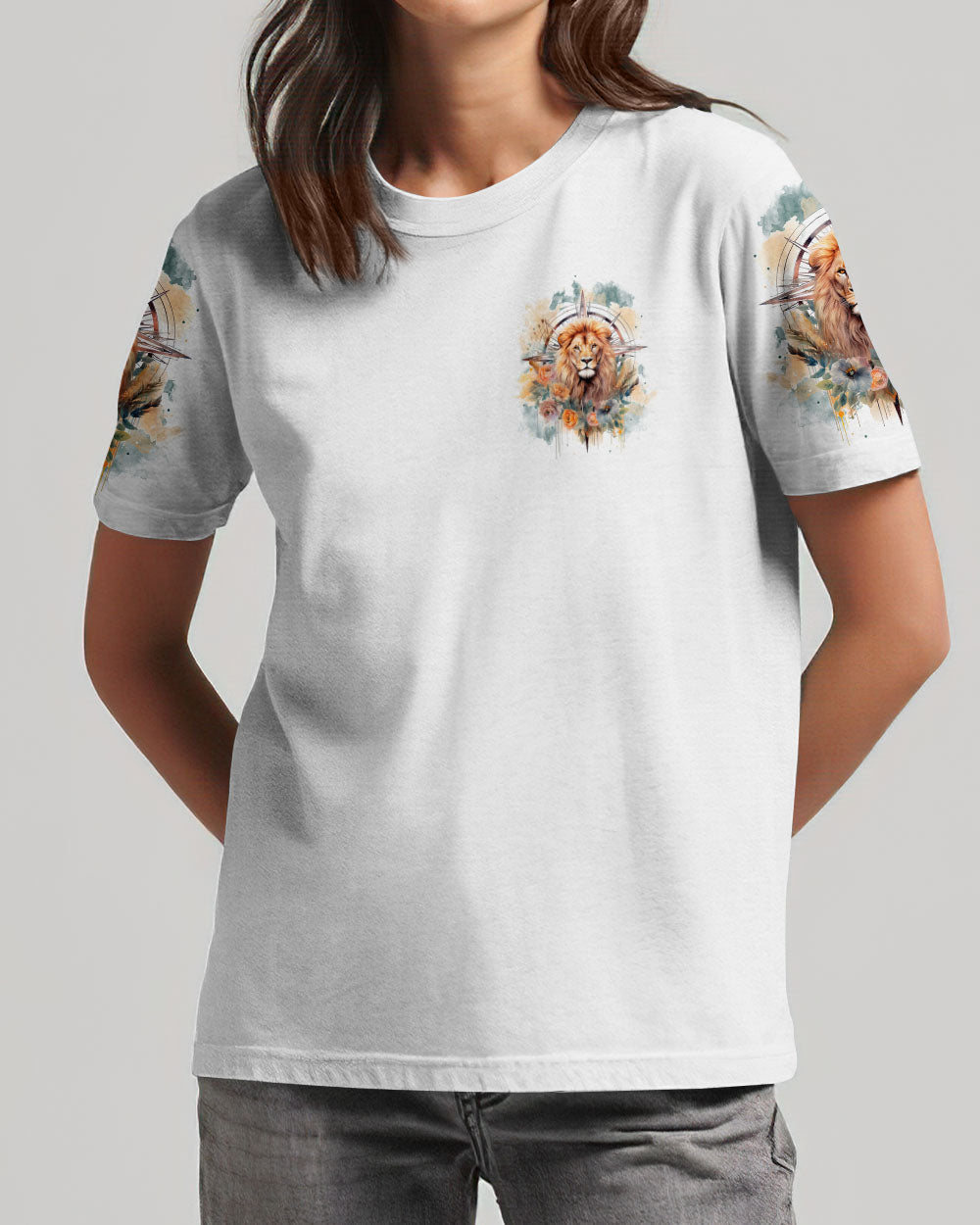 Let Faith Be Your Compass Lion Women's All Over Print Shirt - Tlnt0510233