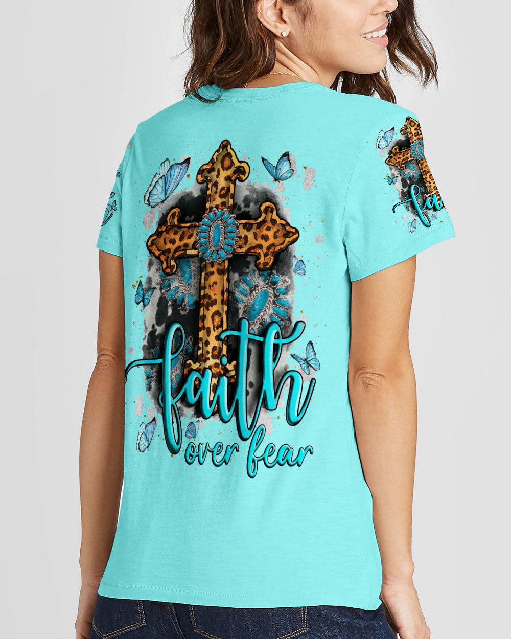 Faith Over Fear Women's All Over Print Shirt - Tlnt0709234