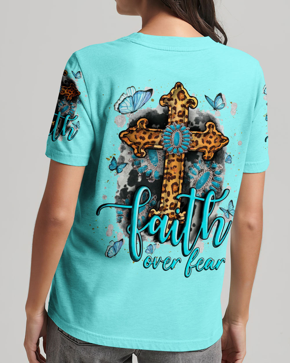 Faith Over Fear Women's All Over Print Shirt - Tlnt0709234