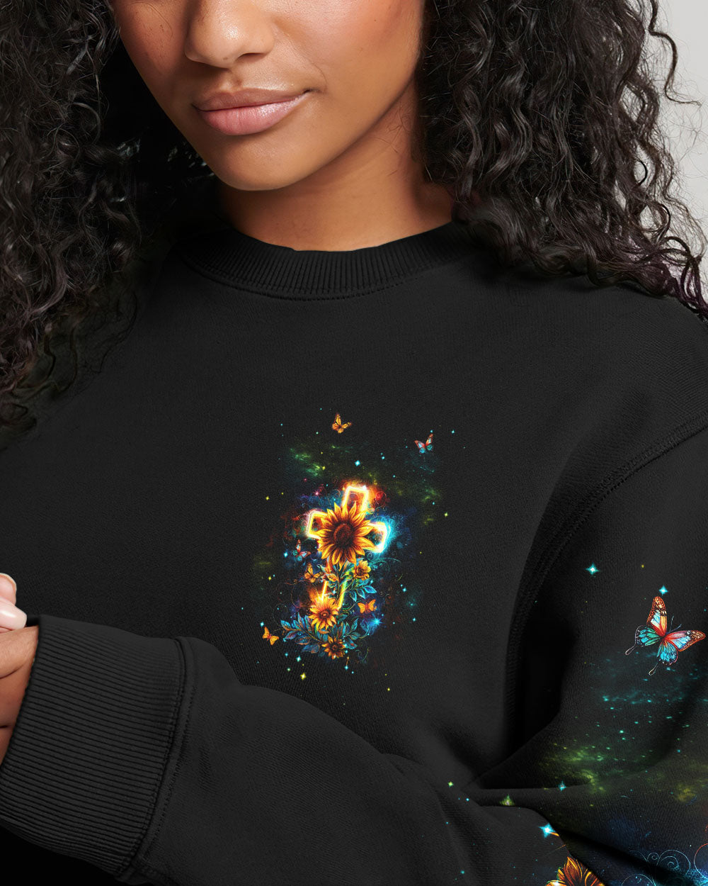 With God All Things Are Possible Sunflower Women's All Over Print Shirt - Tlnt1103242