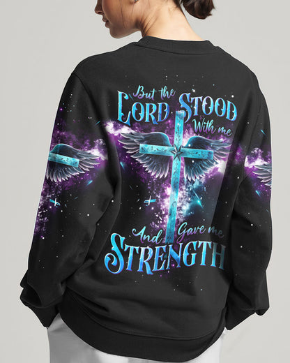 But The Lord Stood With Me Cross Wings Women's All Over Print Shirt - Tlnt1809232