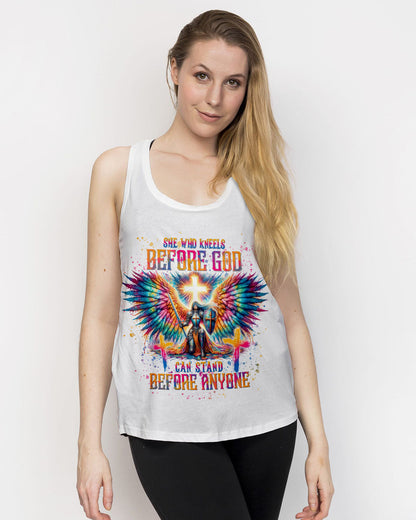 She Who Kneels Before God Warrior Wings Women's All Over Print Shirt - Tlnt1812233