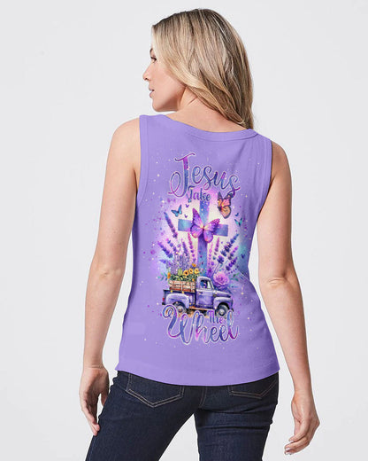 Jesus Take The Wheel Lavender Women's All Over Print Shirt - Tlnt2802243