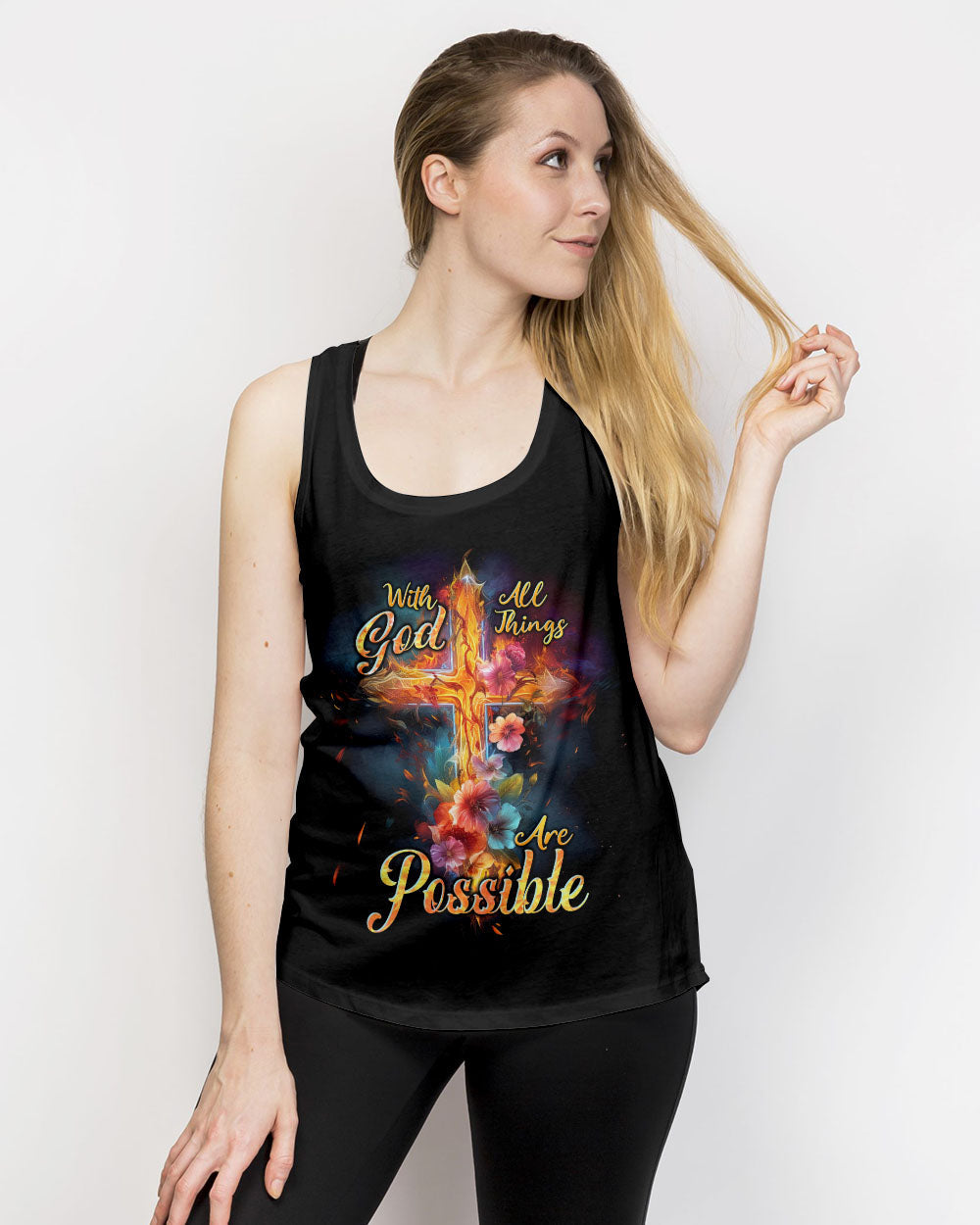 With God All Things Are Possible Women's All Over Print Shirt - Tlnt2809234