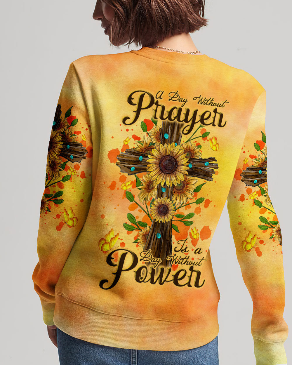 A Day Without Prayer Is A Day Without Power Women's All Over Print Shirt - Tlnt3008234