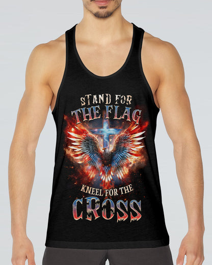 Stand For The Flag Kneel For The Cross Fire Wings Men's All Over Print Shirt - Tlnz0308232