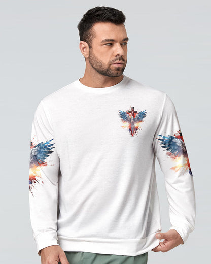 Stand For The Flag Kneel For The Cross Eagle Men's All Over Print Shirt - Tlnz1008239