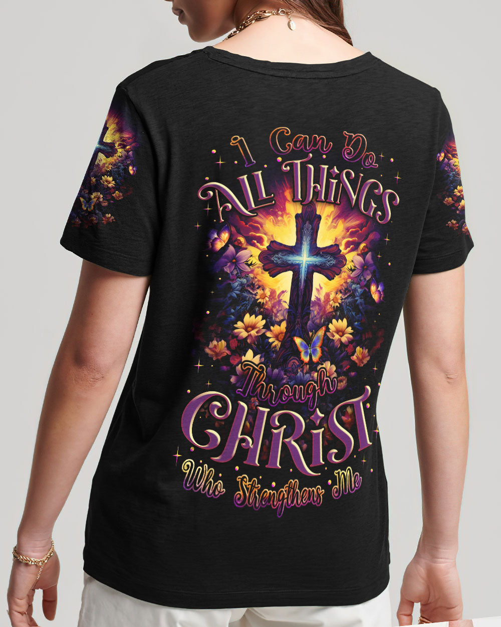 I Can Do All Things Through Christ Women's All Over Print Shirt - Tlnz1208233