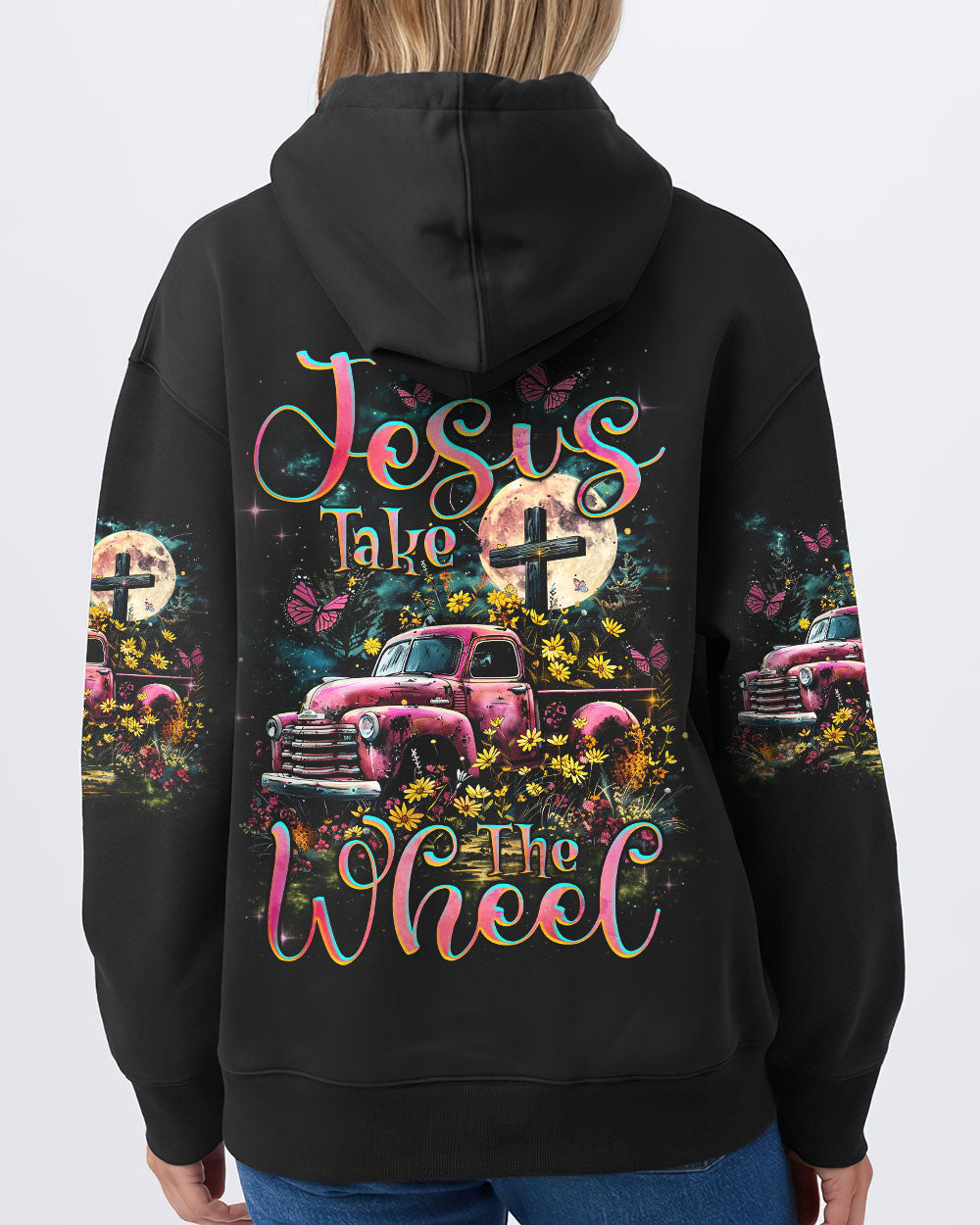 Jesus Take The Wheel Women's All Over Print Shirt - Tlnz1803244