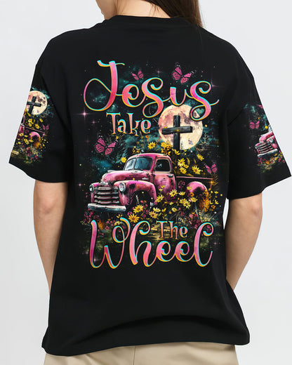 Jesus Take The Wheel Women's All Over Print Shirt - Tlnz1803244