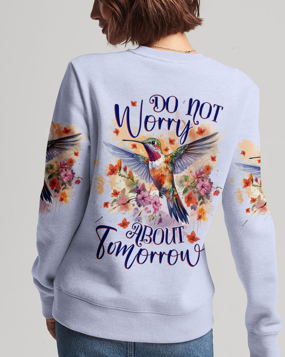 Do Not Worry About Tomorrow Hummingbird Women's All Over Print Shirt - Tlnz2408234