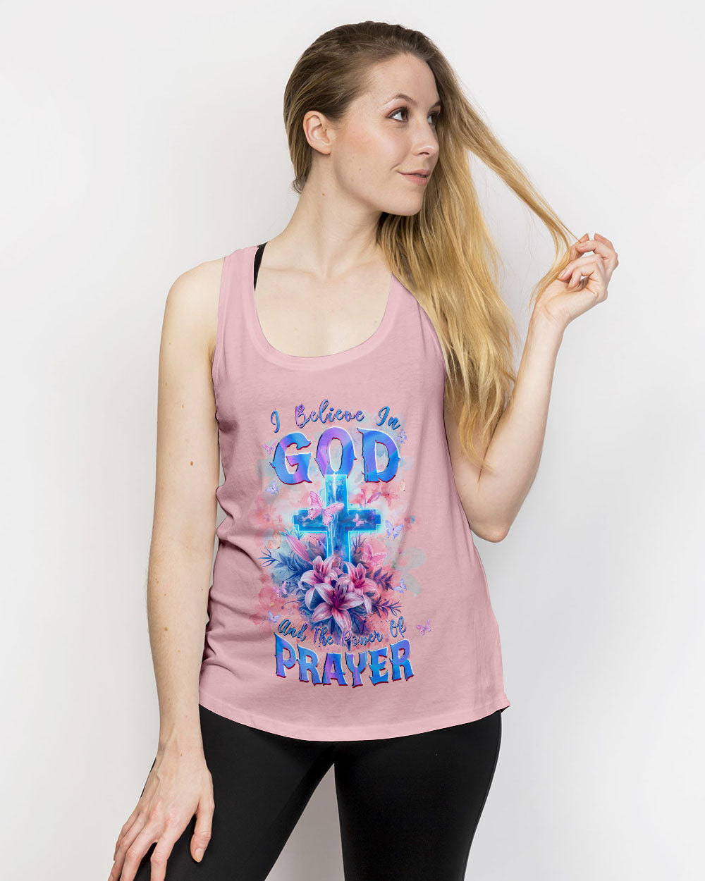 I Believe In God Lilies Women's All Over Print Shirt - Tlpq0803243