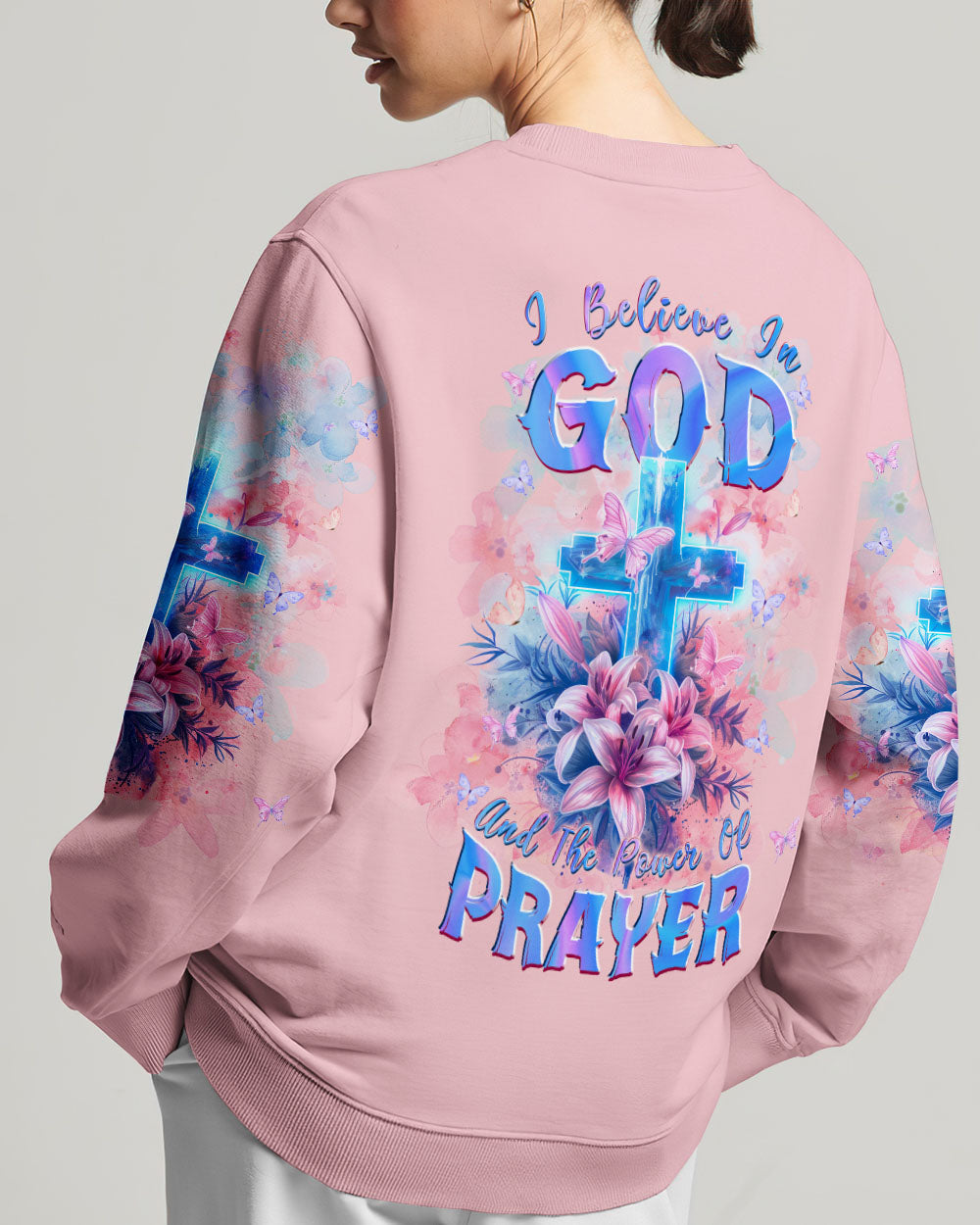 I Believe In God Lilies Women's All Over Print Shirt - Tlpq0803243