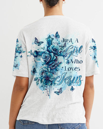 Just A Girl Who Loves Jesus Women's All Over Print Shirt - Tltr0103249