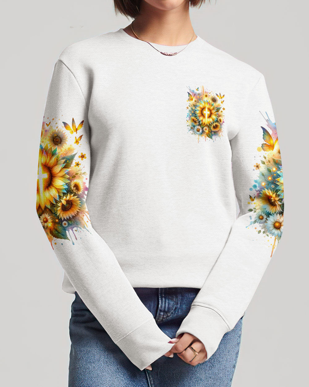 I Believe In God Sunflower Women's All Over Print Shirt - Tltr1212232