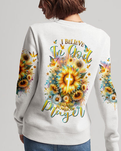 I Believe In God Sunflower Women's All Over Print Shirt - Tltr1212232