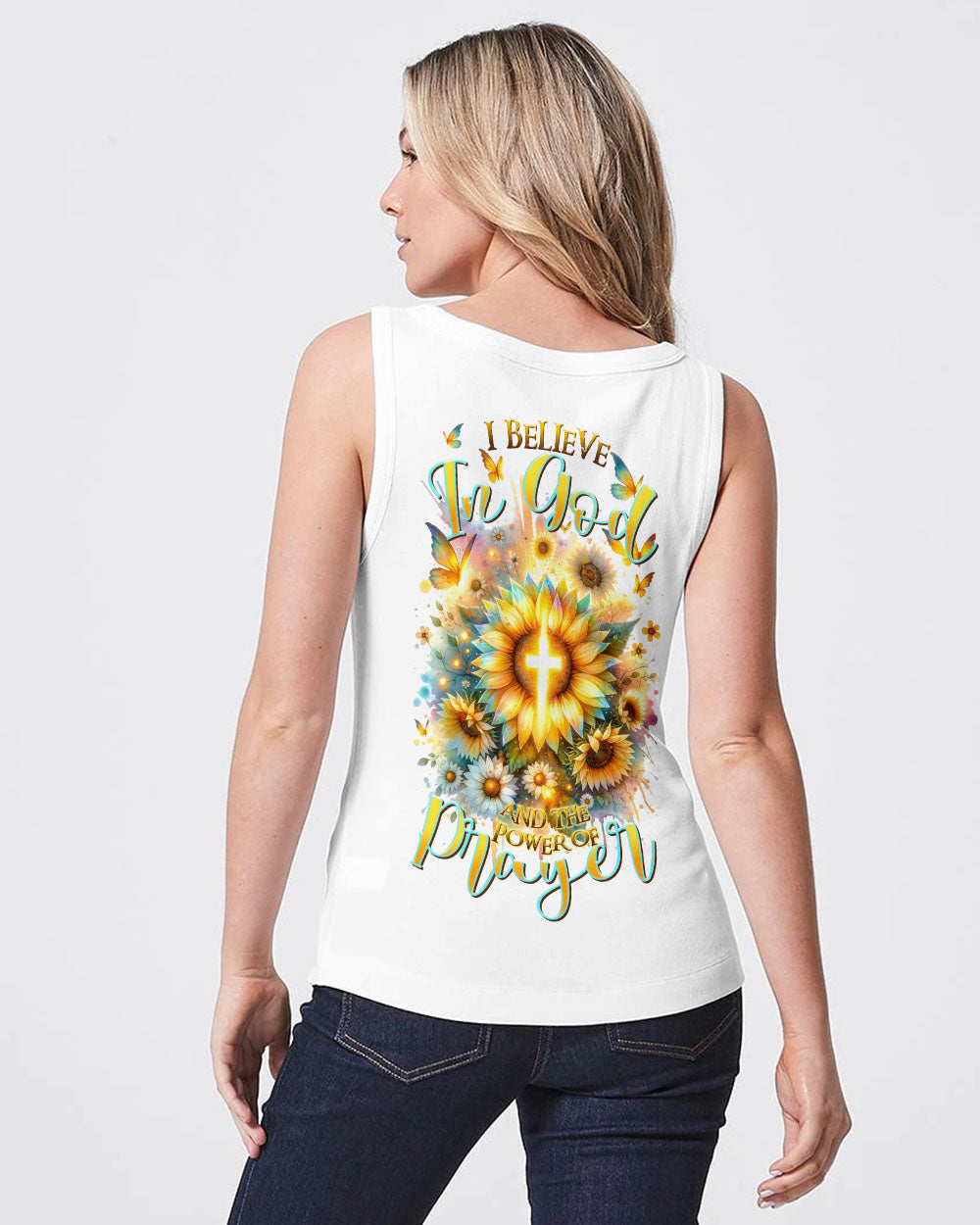 I Believe In God Sunflower Women's All Over Print Shirt - Tltr1212232