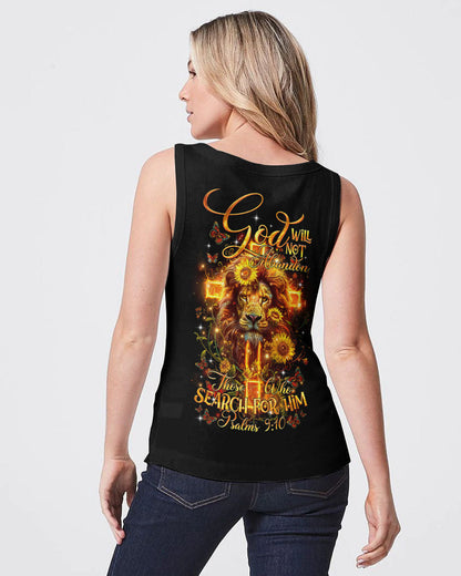 God Will Not Abandon Lion Women's All Over Print Shirt - Tltr1303243