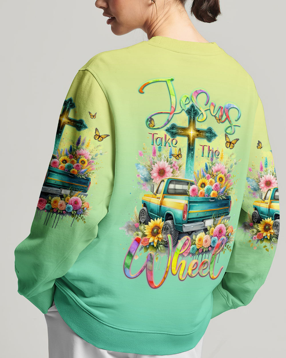 Jesus Take The Wheel Women's All Over Print Shirt - Tltr1411234